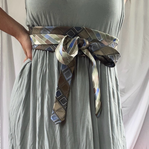 Custom handmade necktie obi wrap belt - Picture 9 of 10